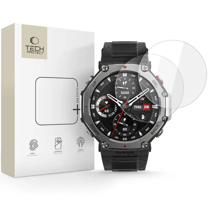 Tech-Protect Glass Fit+ 2 броя закалено стъкло за Amazfit