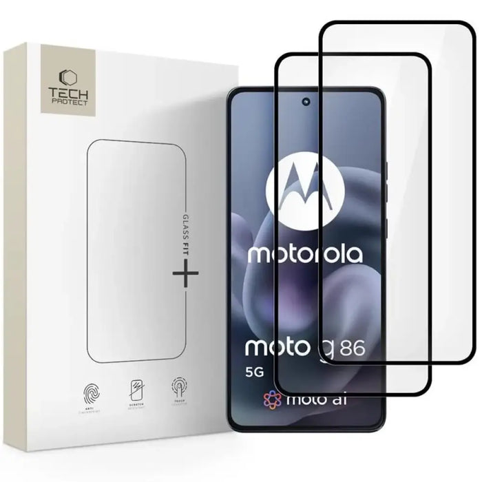 Tech Protect Glass Fit+ 2 пакета закалено стъкло Motorola