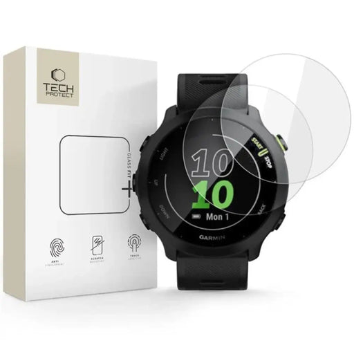 Tech Protect Glass Fit + 2 пакета закалено стъкло за Garmin