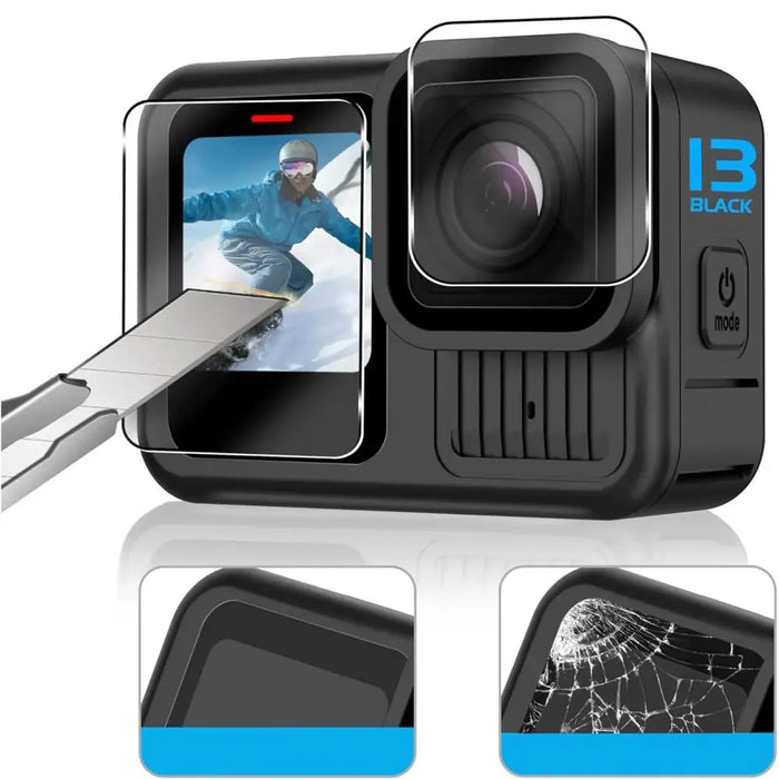 Tech-Protect Glass Fit+ 2 пакета закалено стъкло за GoPro