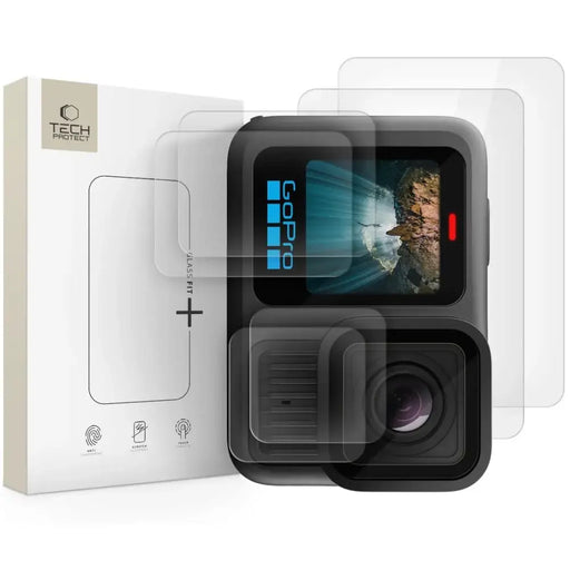 Tech-Protect Glass Fit+ 2 пакета закалено стъкло за GoPro