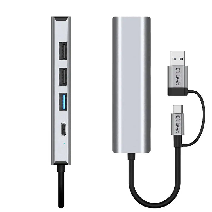 Tech-Protect HB03 HUB Adapter 5in1 USB-C + USB2.0 + USB3.0