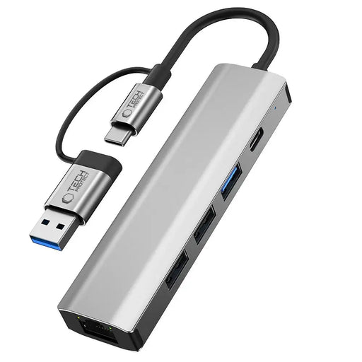 Tech-Protect HB03 HUB Adapter 5in1 USB-C + USB2.0 + USB3.0