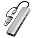 Tech-Protect HB03 HUB Adapter 5in1 USB-C + USB2.0 + USB3.0