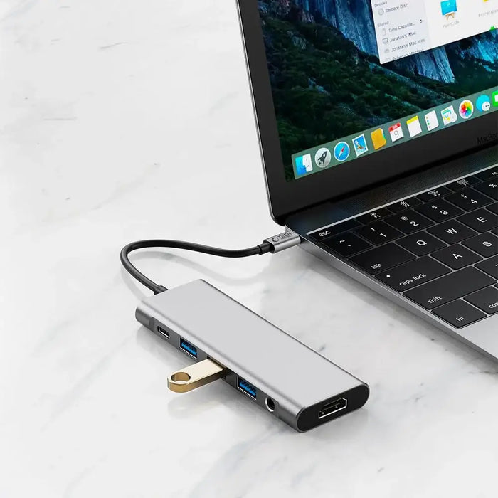 Tech-Protect HB04 HUB Adapter 9in1 USB-C + USB2.0 + USB3.0