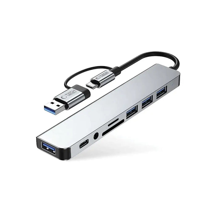 Tech-Protect HB06 HUB Adapter 8in1 TYPE-C + USB2.0 + USB3.0