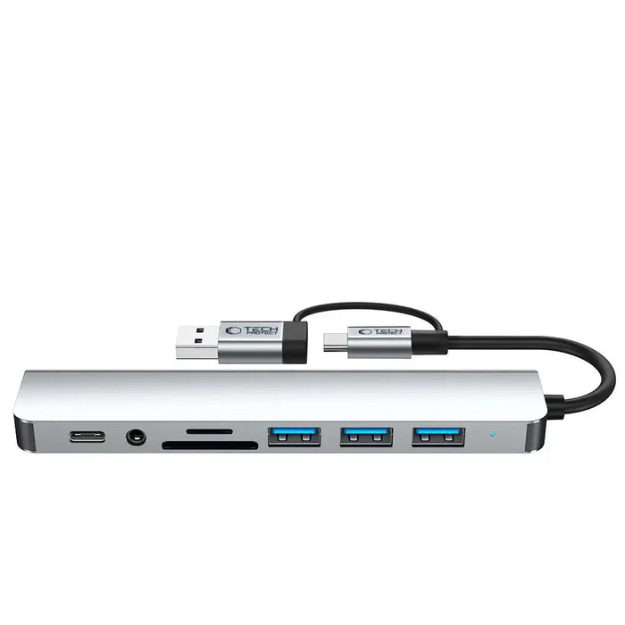 Tech-Protect HB06 HUB Adapter 8in1 TYPE-C + USB2.0 + USB3.0