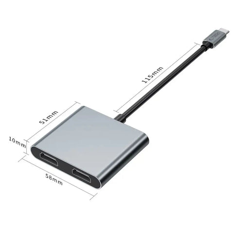 Tech Protect HB08 4in1 USB C + USB2.0 + 2 x HDMI 4K 60HZ