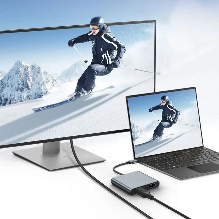 Tech Protect HB08 4in1 USB C + USB2.0 + 2 x HDMI 4K 60HZ