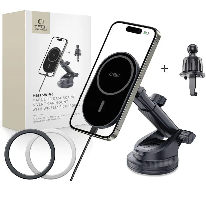 Tech-Protect mm15W-V6 Магнитен държач за кола MagSafe