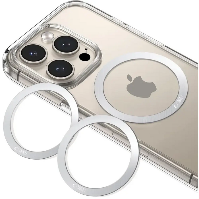 Tech-Protect MMP-110 2in1 MagSafe пръстен - сребро / сребро