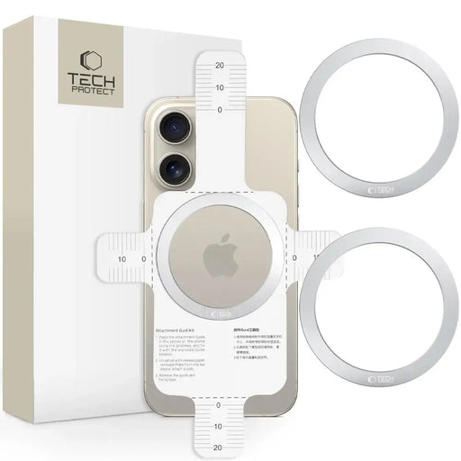 Tech-Protect MMP-110 2in1 MagSafe пръстен - сребро / сребро
