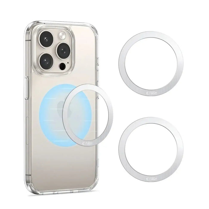 Tech-Protect MMP-110 2in1 MagSafe пръстен - сребро / сребро