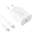 Tech-Protect NC20W PD20W USB-C стенно зарядно с USB-C кабел