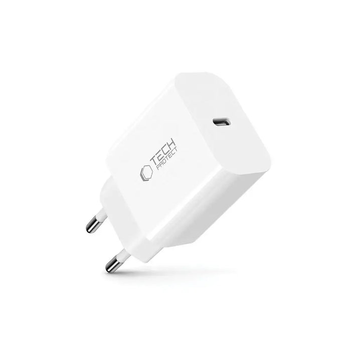 Tech-Protect NC20W стенно зарядно USB-C порт - бяло