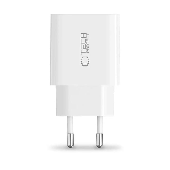 Tech-Protect NC20W стенно зарядно USB-C порт - бяло