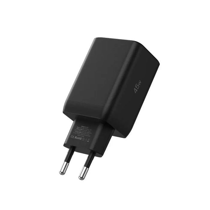 Tech-Protect NC45W-GAN 2-PORT PD45W зарядно за стена - черно