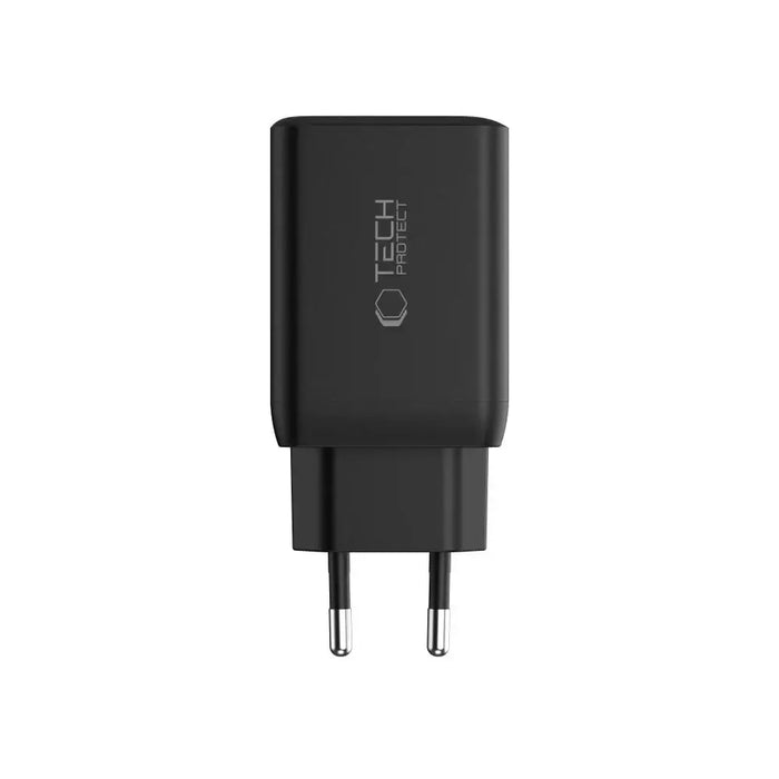Tech-Protect NC45W-GAN 2-PORT PD45W зарядно за стена - черно