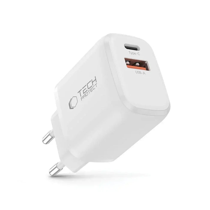 Tech-Protect NCA20 PD 20W QC3.0 USB-A / USB-C зарядно