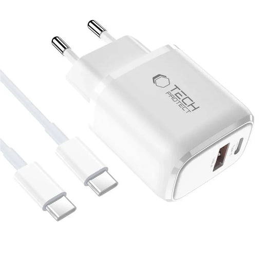 Tech-Protect NCA30 PD 30W QC3.0 USB-A / USB-C Стенно