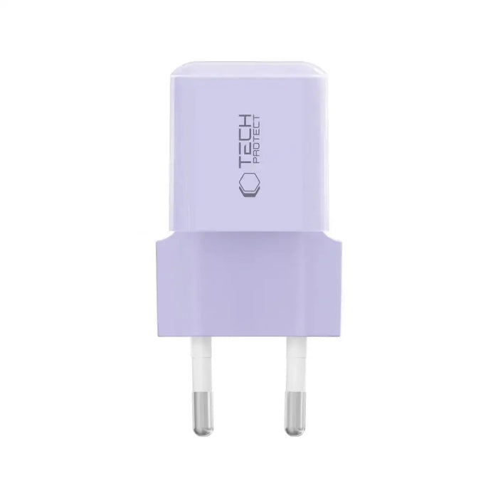 Tech-Protect NCM25 USB-C PD 25W зарядно за стена - лилаво
