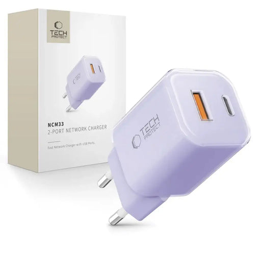 Tech-Protect NCM33 PD 33W QC3.0 USB-C / USB-C зарядно
