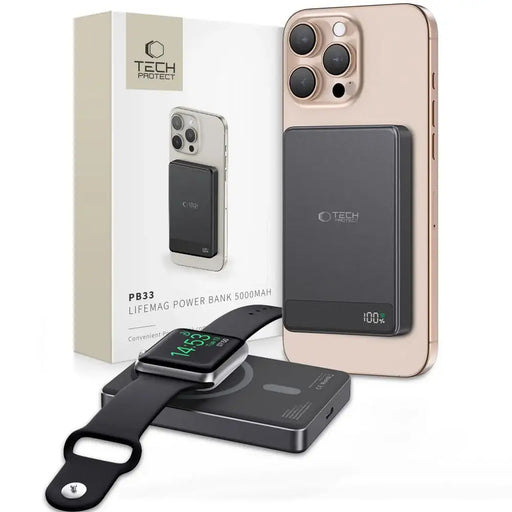 Tech-Protect PB33 LifeMag MagSafe 5000mAH Преносима батерия