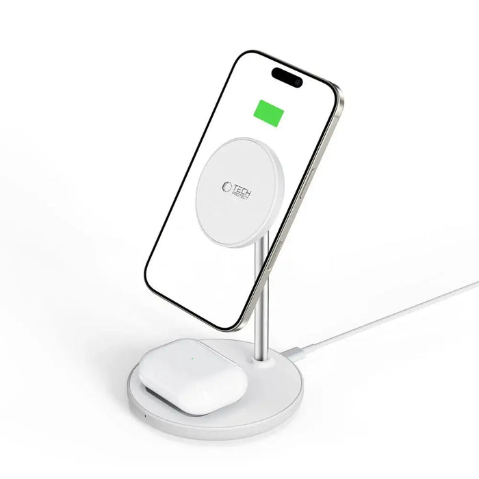 Tech-Protect QI15W-A39 2in1 MagSafe зарядна станция - черна