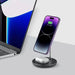 Tech-Protect QI15W-A39 2in1 MagSafe зарядна станция - черна