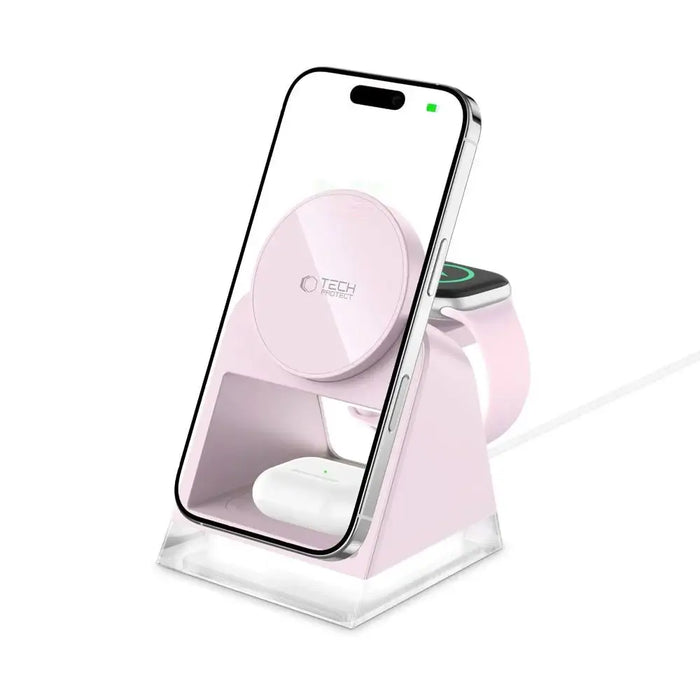 Tech-Protect QI15W-A43 3в1 MagSafe индуктивно зарядно