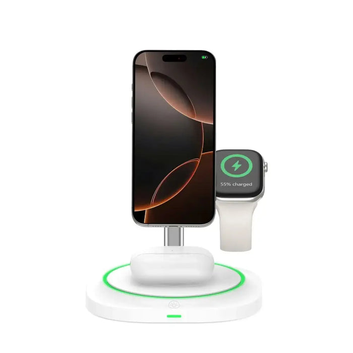 Tech-Protect QI15W-A46 3в1 Магнитно индуктивно зарядно