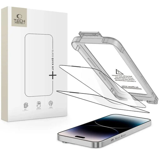 Tech-Protect Quick Set+ 2 пакета закалено стъкло за iPhone