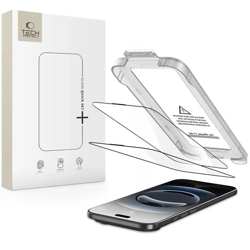 Tech-Protect Quick Set+ 2 пакета закалено стъкло за iPhone
