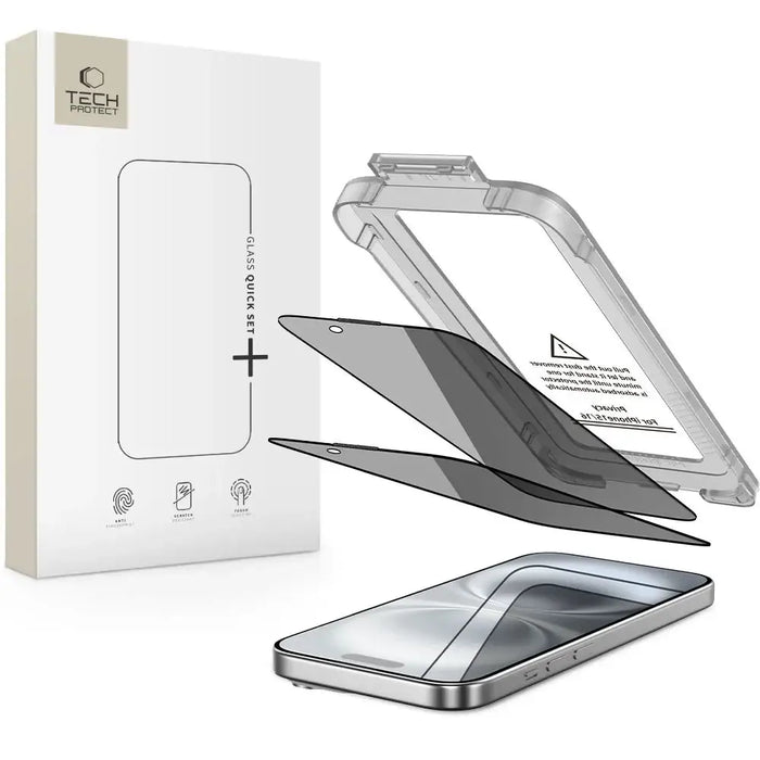 Tech-Protect Quick Set Spy+ Privacy Glass 2 пакета