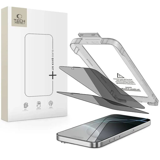 Tech-Protect Quick Set Spy+ Privacy Glass 2 пакета