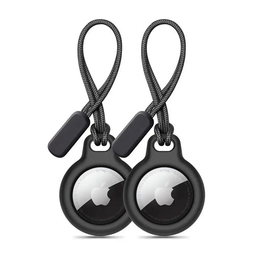 Tech-Protect Rough 2-pack калъф за Apple AirTag - черен