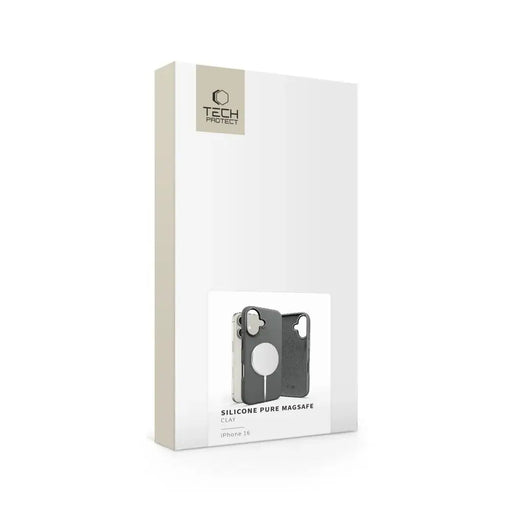 Tech-Protect силиконов PU MagSafe калъф за iPhone 16 - сив