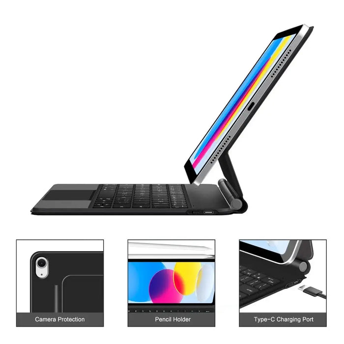 Tech Protect Smartcase Magnetic с клавиатура за iPad 10.9”