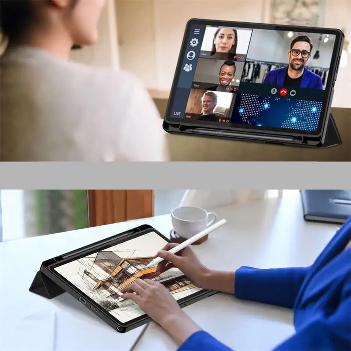 Tech-Protect SmartCase Pen за Lenovo Tab 10.1 TB-311 - черен