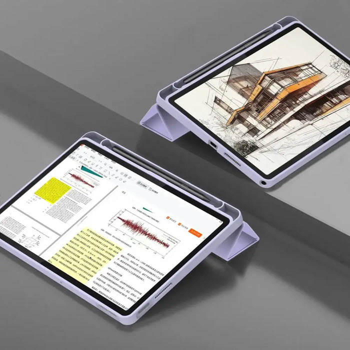 Tech-Protect SmartCase Pen за Lenovo Tab 10.1 TB-311 - Лилав