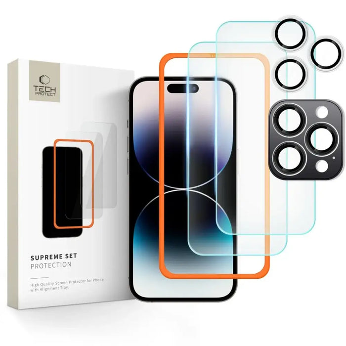 Tech-Protect Supreme Set Tempered Glass за iPhone 16 Pro