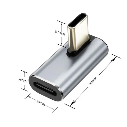 Tech-Protect Ultraboost AA03 USB-C ъглов адаптер - сив