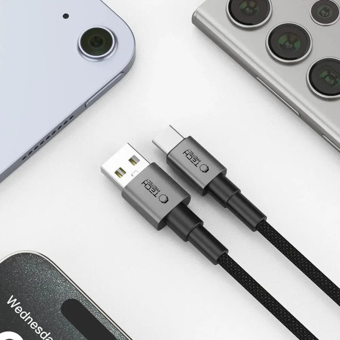 Tech-Protect UltraBoost DNA USB-A / USB-C кабел 15W/3A 25cm
