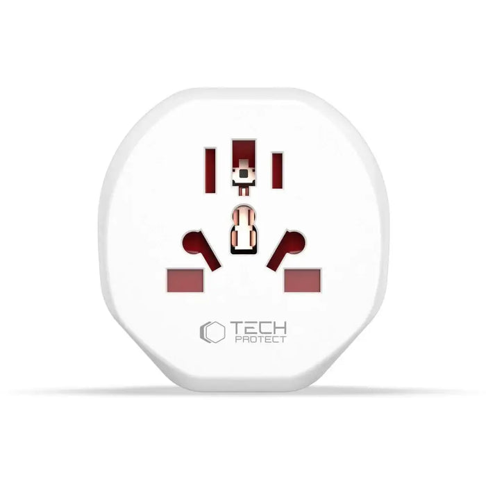 Tech-Protect Universal Travel Adapter to EU - бял