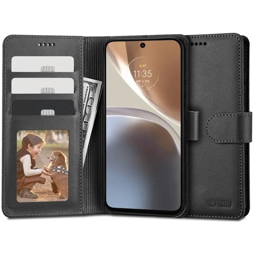 Tech-Protect Wallet Case за Motorola Moto G32 - черен