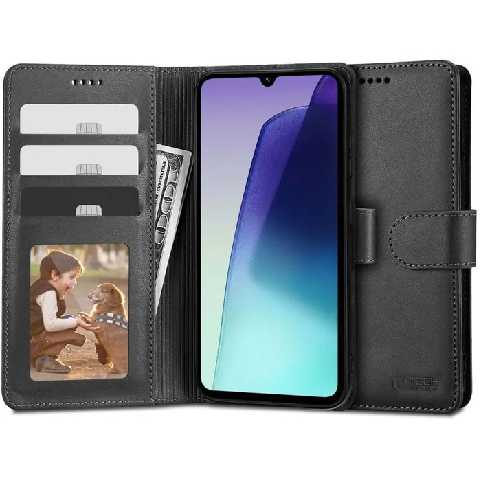 Tech-Protect Wallet Case за Xiaomi Redmi 14C - черен