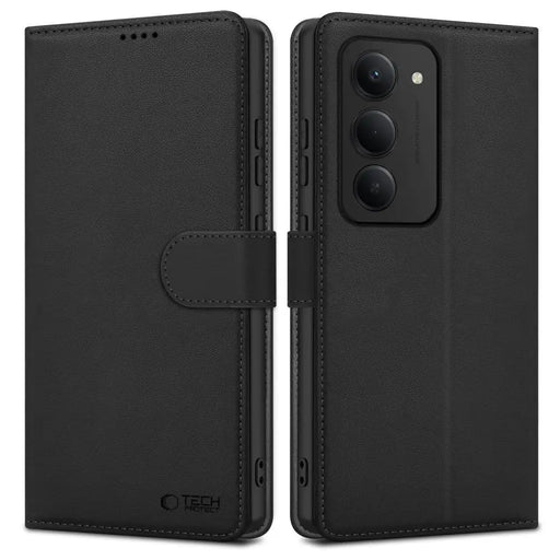 Tech-Protect Wallet Case за Xiaomi Redmi 15 4G / 5G - черен