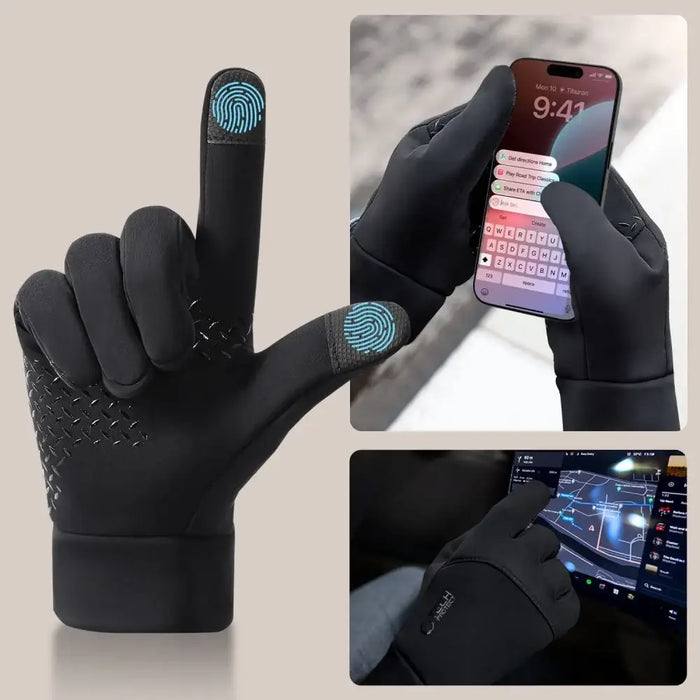 Tech-Protect WG01 Ръкавици с Touch Tips M - Черни