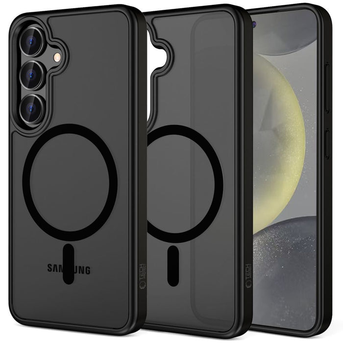 Кейс Tech-Protect MagMat MagSafena за Samsung Galaxy S25 FE - матово черен