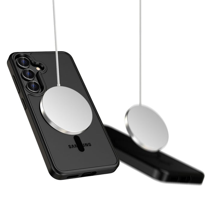 Кейс Tech-Protect MagMat MagSafena за Samsung Galaxy S25 FE - матово черен